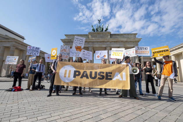Berlin: Demonstration calling for an international AI moratorium