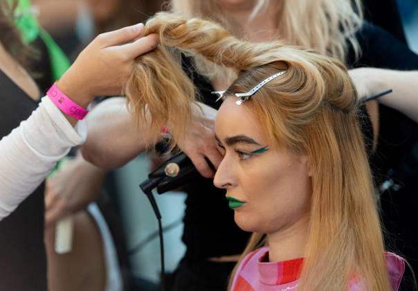 Madrid Fashion Week, Agatha Ruiz de la Prada’s fashion show, backstage