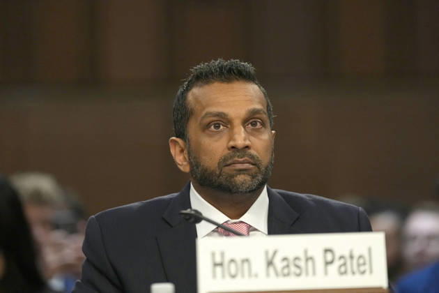 USA, FBI-Direktor Kash Patel sagt vor dem US-Senat in Washington DC aus