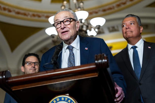 USA: Chuck Schumer’s press conference in Washington DC
