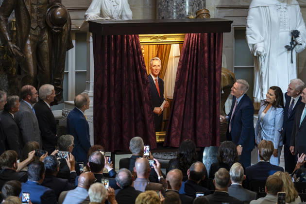 USA, Enthüllung von Porträt von Kevin McCarthy im US-Kapitol in Washington DC