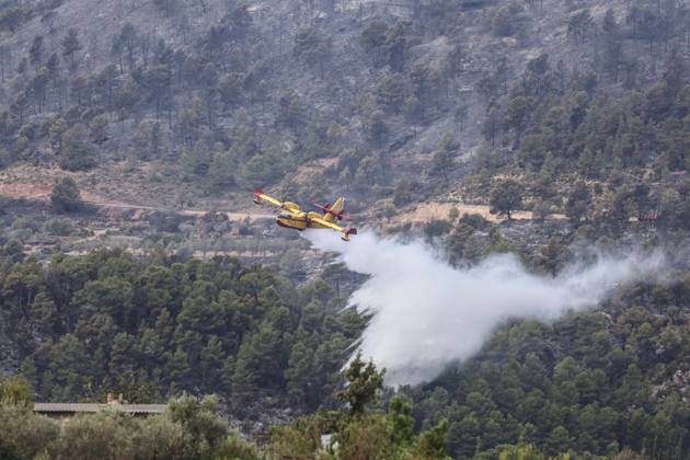 Spain, forest fires in Valencia