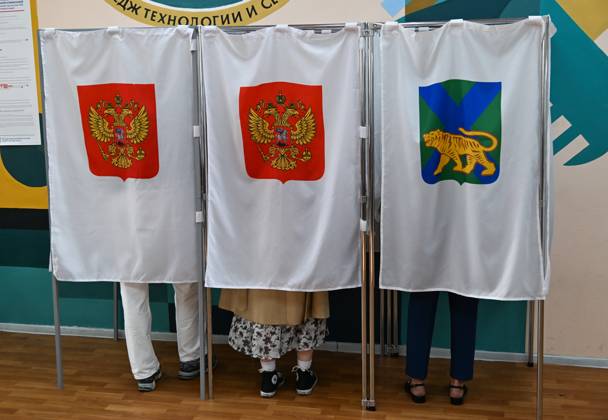 Parlamentswahl in Russland und den besetzten Gebieten