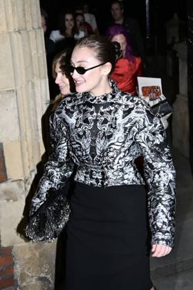 London Fashion Week, guests at the Alexander McQueen fashion show