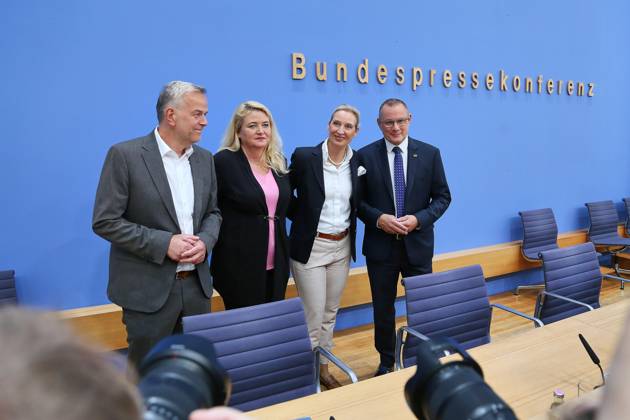 Berlin, AfD press conference