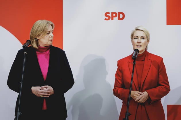 Berlin, SPD press conference