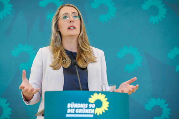 Berlin, Alliance 90/The Greens press conference with Katharina Dröge