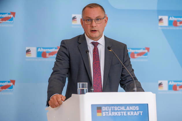 Berlin, AfD press conference following the parliamentary group meeting