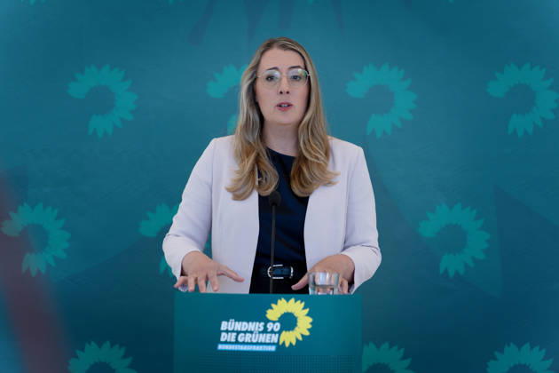 Berlin, Alliance 90/The Greens press conference with Katharina Dröge