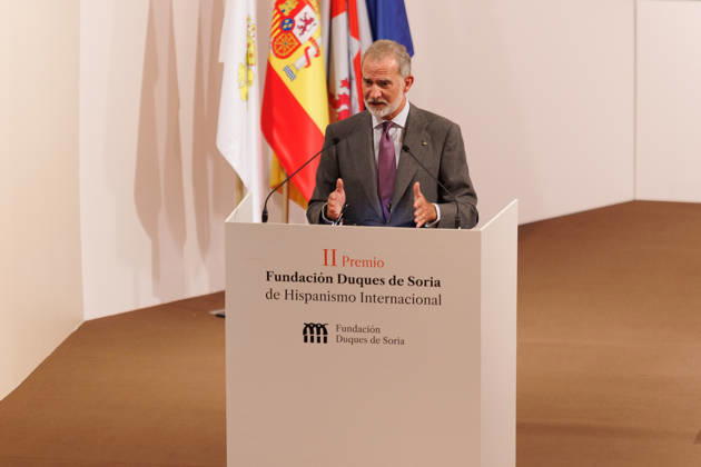 Royals: King Felipe at the presentation of the Duke of Soria Prize in Soria