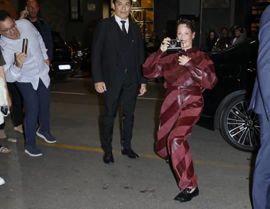 Milan Fashion Week, guests at the Bottega Veneta fashion show
