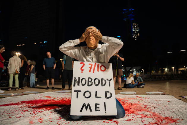 Middle East conflict, Israel, commemorative event marking the anniversary of 7 October in Tel Aviv