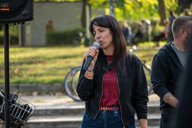 Berlin: Elif Eralp speaks at a Sukkot event organised by Israelis for Peace