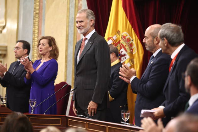 Royals, Spain: King Felipe at the opening of the Ibero-American Parliamentary Forum in Madrid