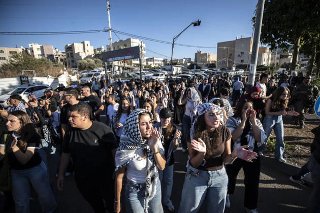 Middle East conflict, Israel, Al-Aqsa Intifada march in Arraba