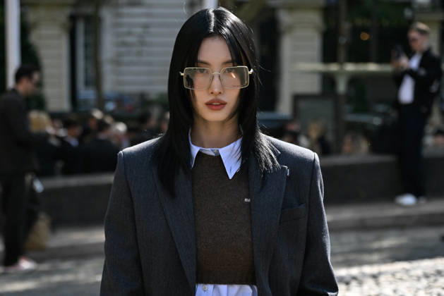 Paris Fashion Week, guests at the Miu Miu fashion show