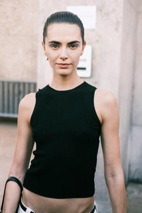 Paris Fashion Week, guests at the Akris fashion show