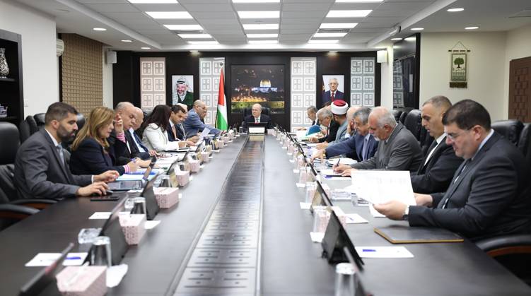 Westjordanland, Mohammad Mustafa leitet Kabinettstreffen in Ramallah