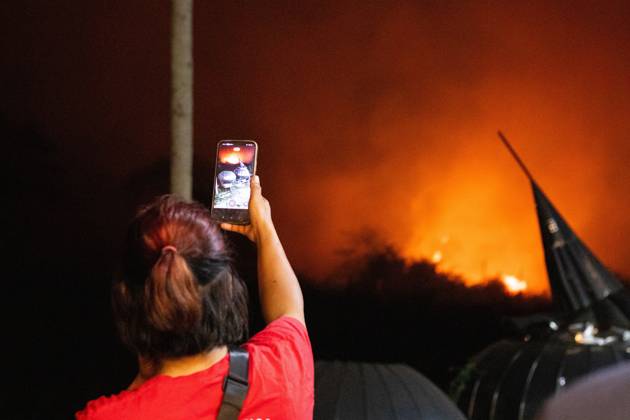 Indonesien, Land- und Waldbrand in Jambi