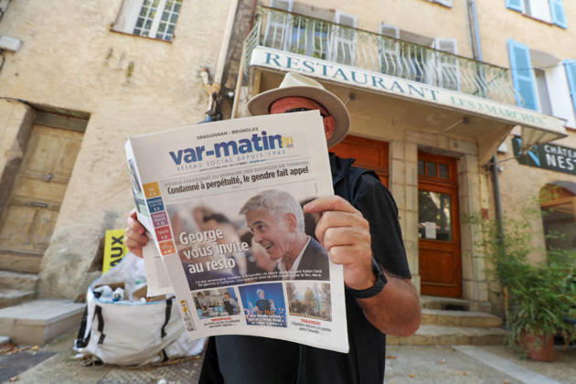 George Clooney is planning to open a restaurant in Cotignac, Provence⁠, archive photos