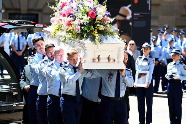 Australien, Sydney, Trauerfeier fuer Polizistin Mia Lay in der St Andrew s Cathedral