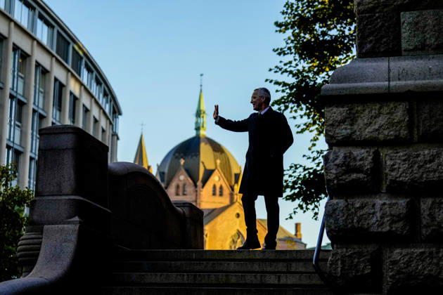 Norwegen, Jens Stoltenberg präsentiert den Staatshaushalts 2027 in Oslo