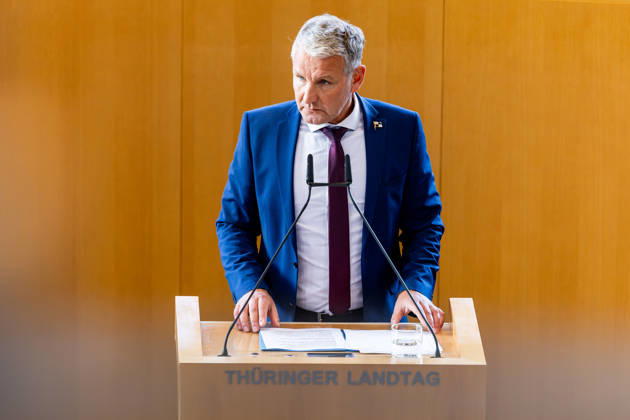 Thüringen, Sitzung im Landtag in Erfurt