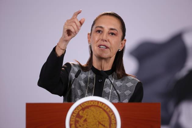 Mexiko, Claudia Sheinbaum Pressekonferenz in Mexiko-Stadt