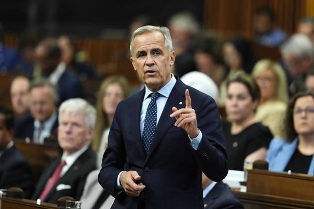 Kanada, Mark Carney bei Debatte im Parlament in Ottawa