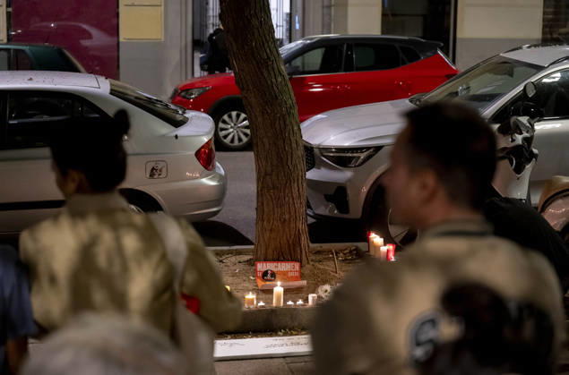 Spanien, Trauer um Rentnerin Maricarmen in Madrid