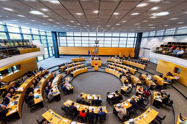 Thüringen, Sitzung im Landtag in Erfurt