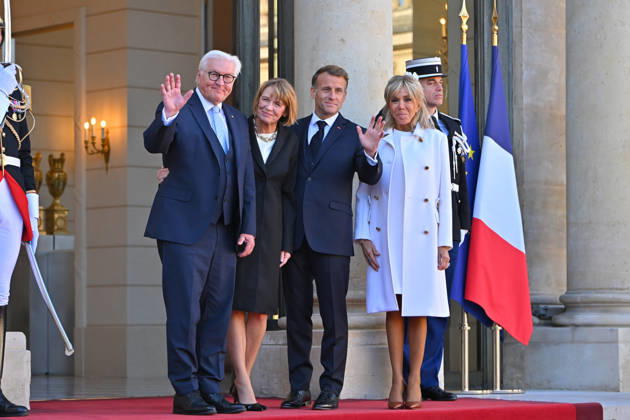 Paris, Emmanuel Macron empfängt Frank-Walter Steinmeier