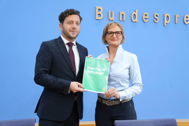 Berlin, BPK, Vorstellung des Leitantrages von Bündnis 90 Die Grünen Unser Plan für Deutschland