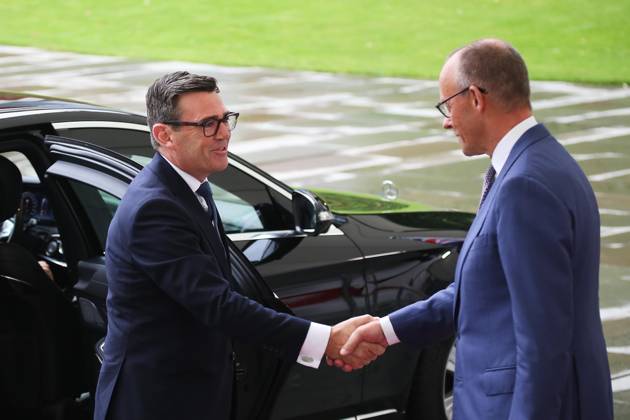 Berlin, Friedrich Merz empfängt Andy Burnham