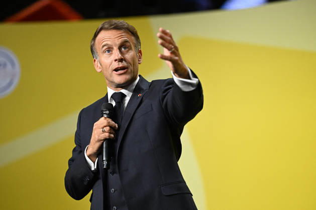 Paris, Emmanuel Macron hält Rede beim Bpifrance Inno Generation