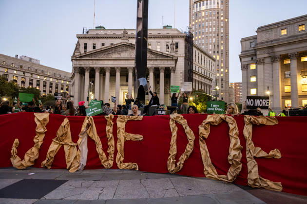 USA, Proteste gegen Gewalt an Frauen in New York