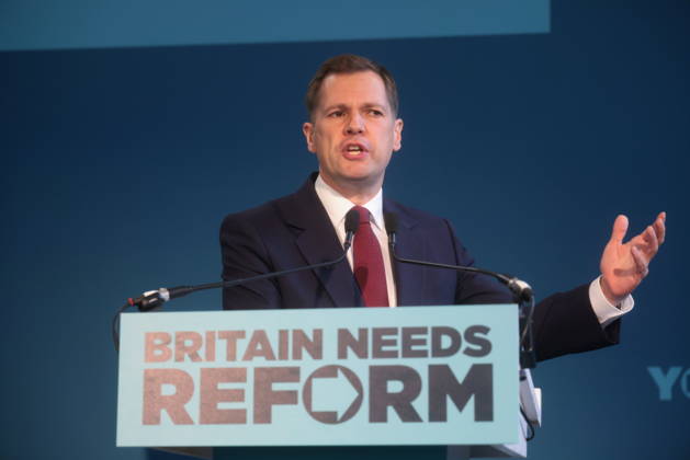 Großbritannien, Reform UK Pressekonferenz in London