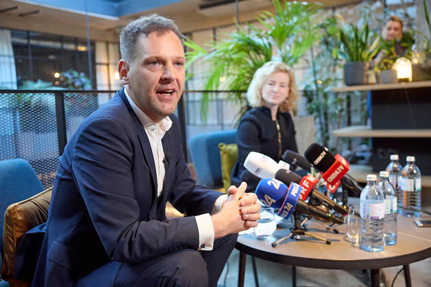 Österreich, Pressegespräch mit den neuen geschäftsführenden SPÖ-Parteivorsitzenden in Wien