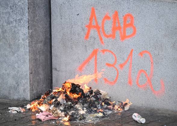 Belgien, Gewerkschafts- und Schülerprotest in Brüssel