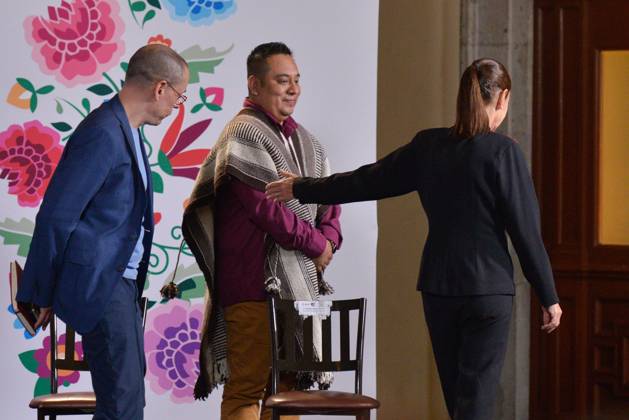 Mexiko, Claudia Sheinbaum Pressekonferenz in Mexiko-Stadt