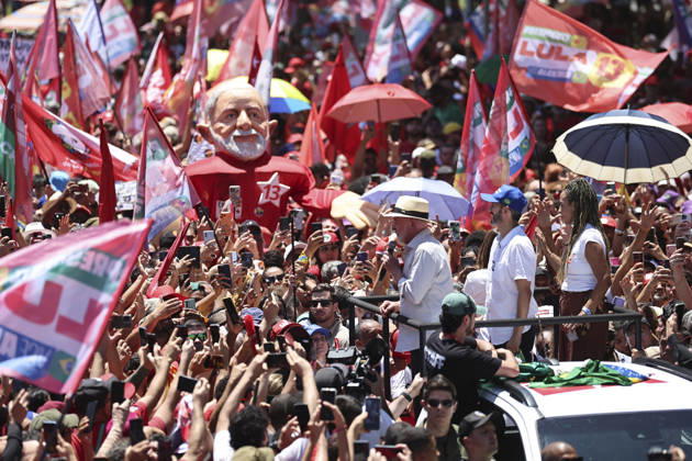 Brasilien, Lula da Silva Wahlkampf vor Stichwahl in Brasilia