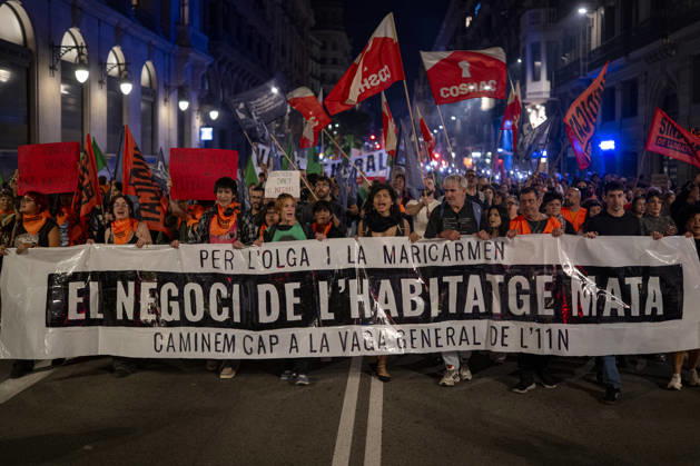 Spanien, Proteste gegen Wohnungsnot in Barcelona