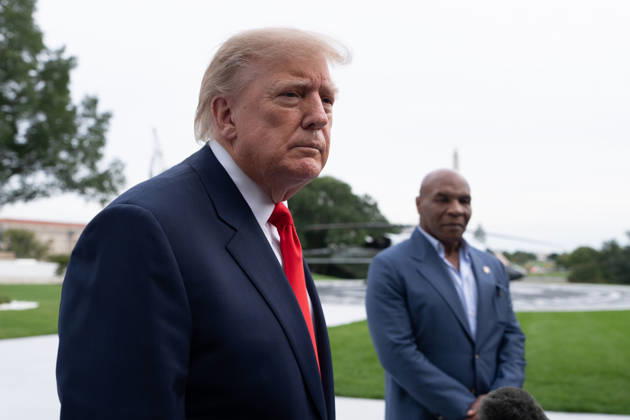 USA, Donald Trump verlässt Weißes Haus in Washington