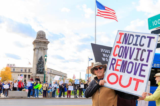 USA, Proteste gegen Donald Trump in Syracuse, New York