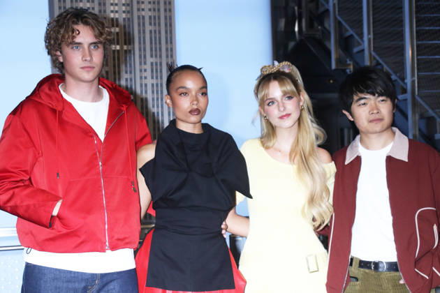 Film: The cast of *The Hunger Games: Sunrise on the Reaping* visits the Empire State Building in New York