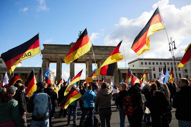 Berlin, demonstration organised by ProjektM1llion