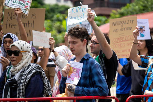 Thailand, pro-Palestinian demonstration in Bangkok