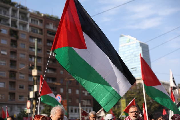 Italy, pro-Palestinian demonstration in Milan