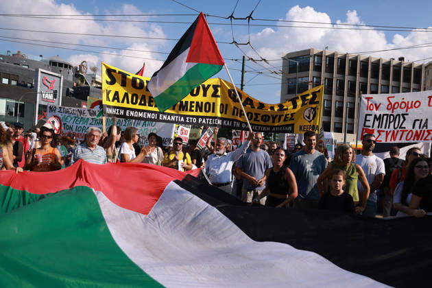 Griechenland, Pro-palästinensische Demonstration in Athen