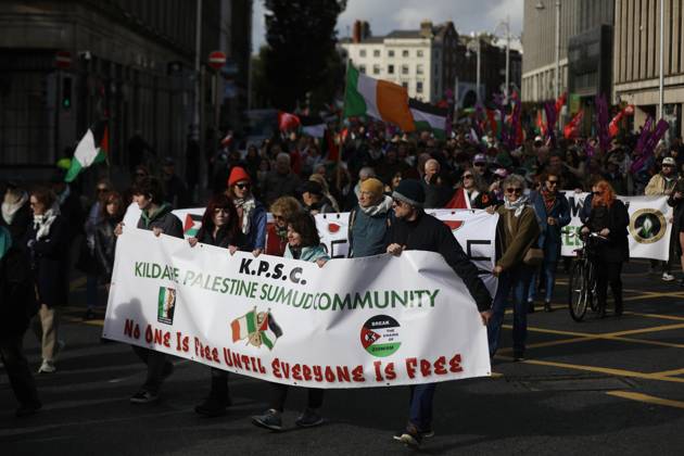 Ireland, pro-Palestinian demonstration in Dublin